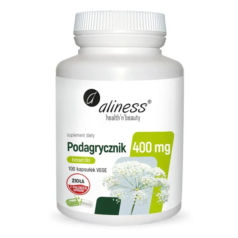 ALINESS PODAGRYCZNIK (AEGOPODIUM PODAGRARIA L.) EKSTRAKT 10:1 400 mg 100 kapsułek