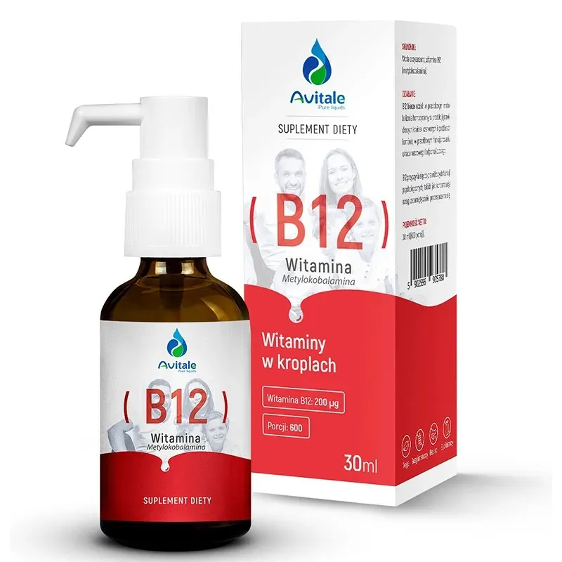 AVITALE WITAMINA B12 (METYLOKOBALAMINA) 200 µg 30 ml