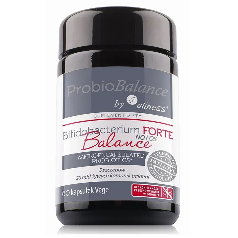 ALINESS PROBIOBALANCE PROBIOTYK BIFIDOBACTERIUM FORTE BALANCE NO FOSS 20 mld. 60 kapsułek