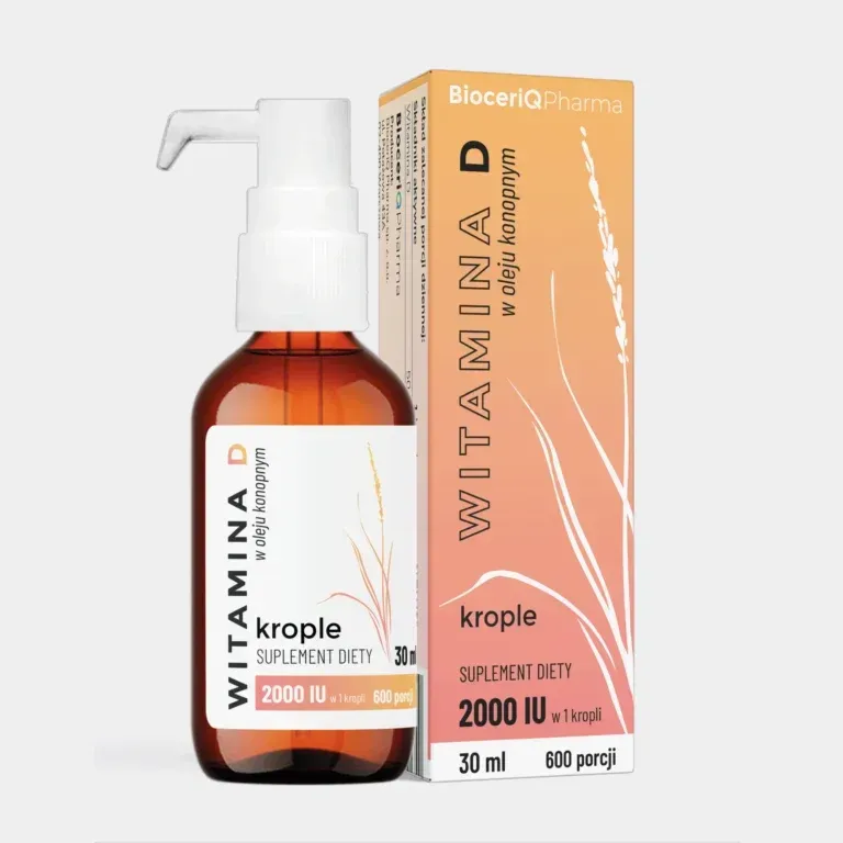 WITAMINA D W OLEJU KONOPNYM 30ml BIOCERIQ