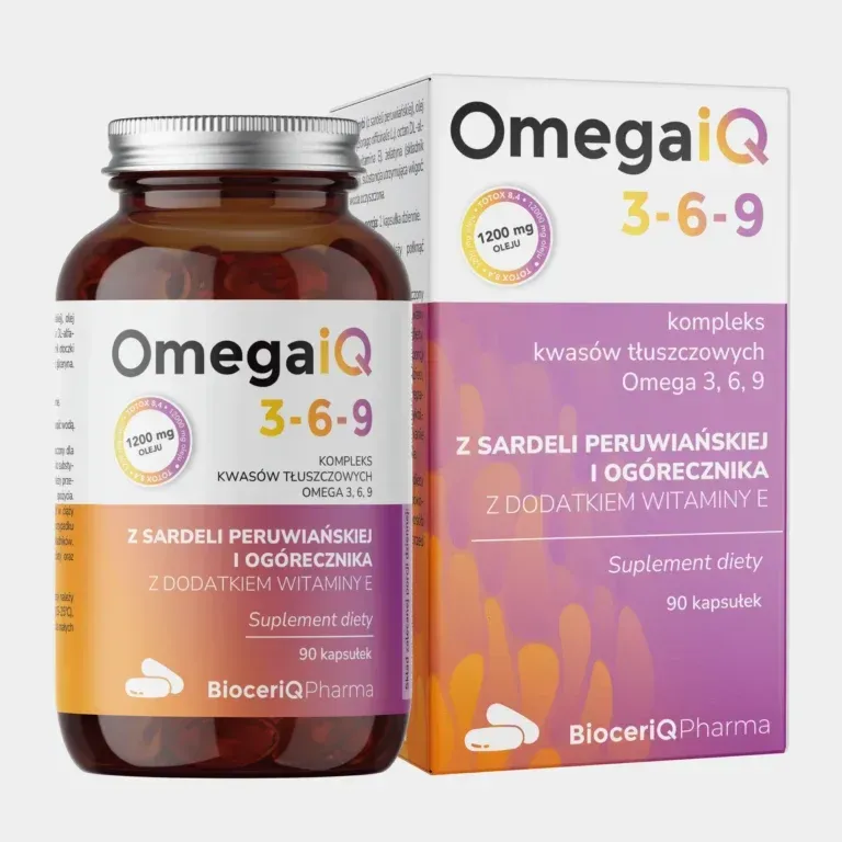 OMEGAIQ 3-6-9 1200mg x 90 kapsułek BIOCERIQ