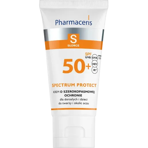PHARMACERIS S KREM O SZEROKOPASMOWEJ OCHRONIE SPF 50+ dla dorosłych i dzieci SPECTRUM-PROTECT 50ml