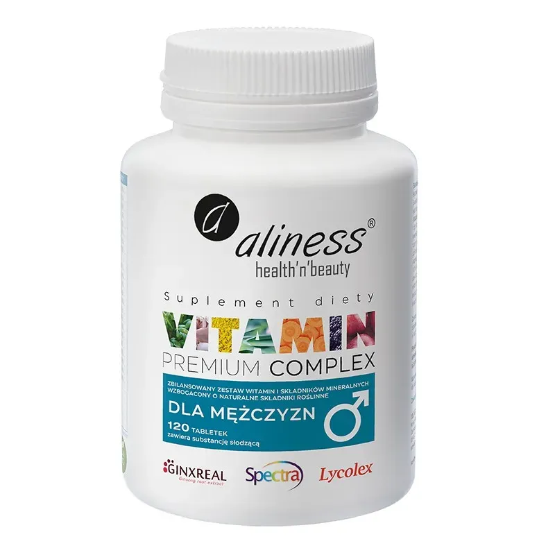 ALINESS PREMIUM VITAMIN COMPLEX DLA MĘŻCZYZN 120 tabletek