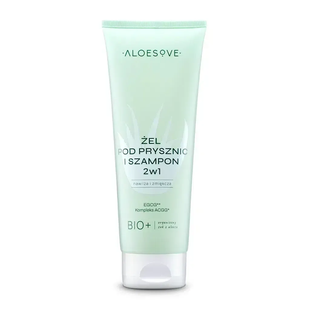 ALOESOVE Żel pod prysznic i szampon 2w1 250ml