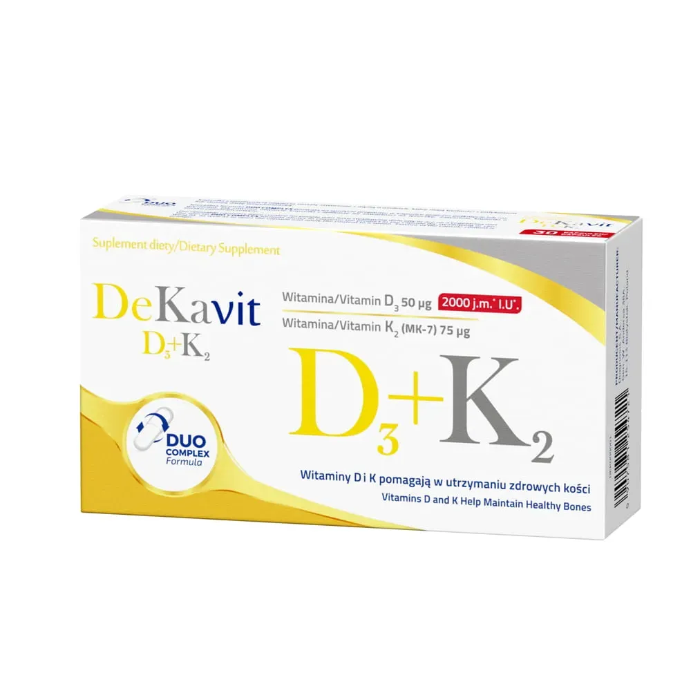 DEKAVIT D3 + K2 30 kapsułek VITTER