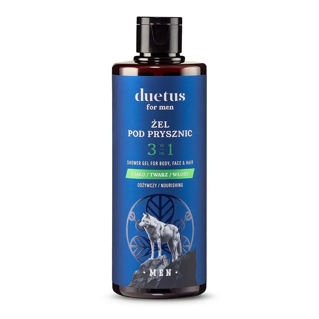 DUETUS FOR MEN Żel pod prysznic 3w1 odżywczy 300ml