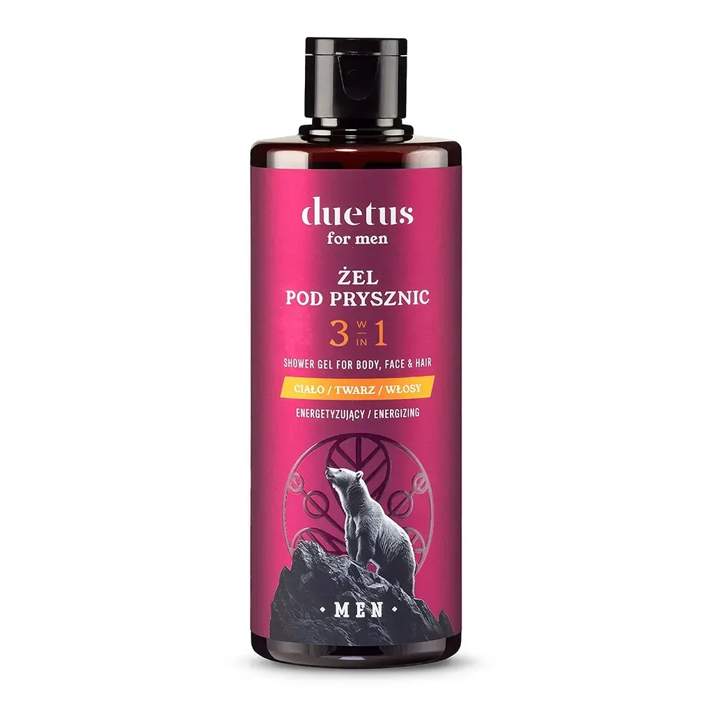 DUETUS FOR MEN Żel pod prysznic 3w1 energetyzujący 300ml
