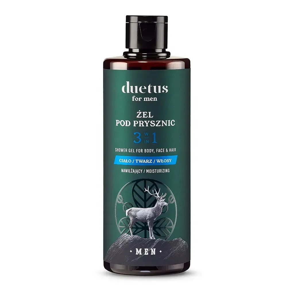 DUETUS FOR MEN Żel pod prysznic 3w1 nawilżający 300ml