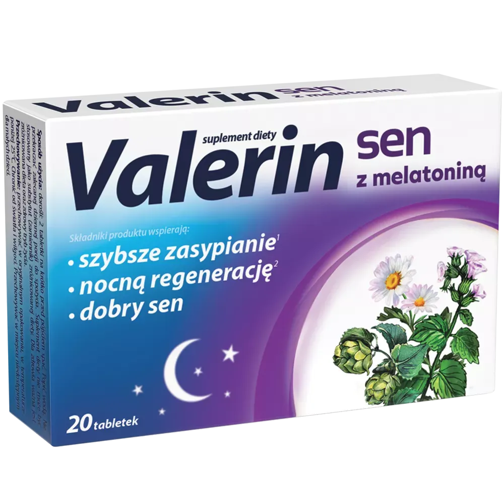 VALERIN SEN Z MELATONINĄ 20 tabletek