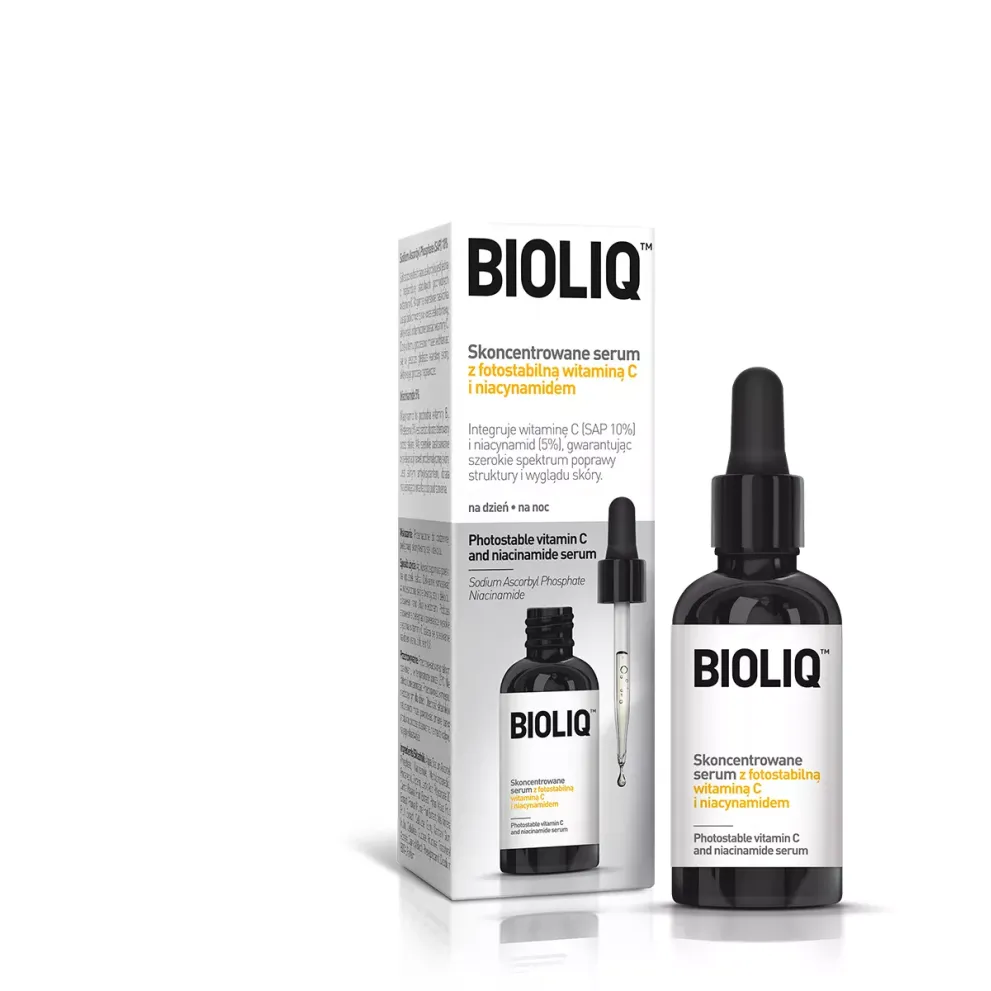 BIOLIQ PRO SKONCENTROWANE SERUM Z FOTOSTABILNĄ WITAMINĄ C I NIACYNAMIDEM 20 ml