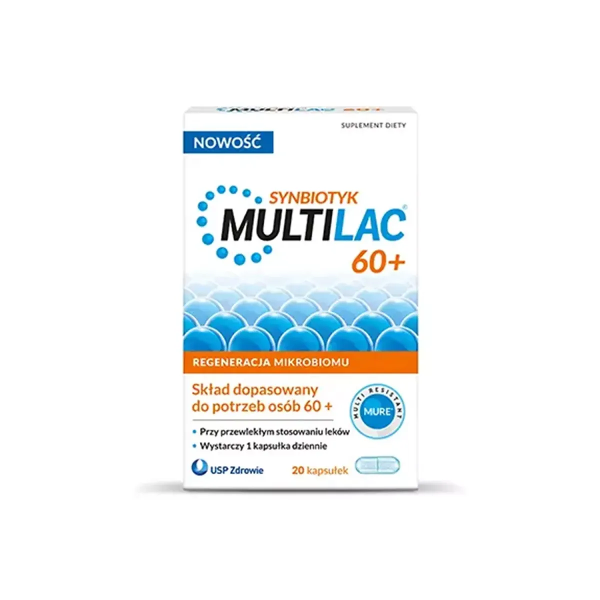 MULTILAC 60+ 20 kapsułek